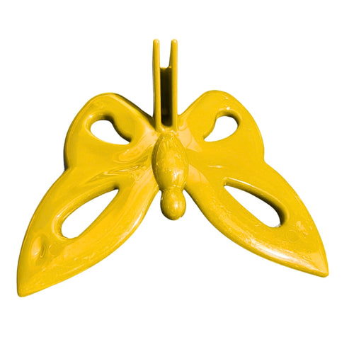 Yellow Butterfly Decorative Clip