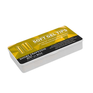 Trendy Look Soft Nails – Medium Coffin Shape | 600 Count Box | Sleek, Durable & Perfect for Stylish Nail Art