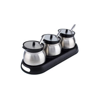 Cuisine Art Set of 3 Glass Spice Jar