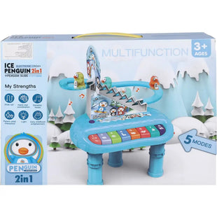Penguin Shape Plastic Piano Toy for Kids