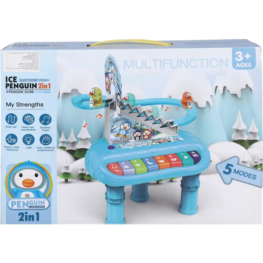 Penguin Shape Plastic Piano Toy for Kids