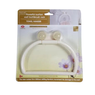 Kitchen Bathroom Plastic Napkin Toilet Paper Holder, Towel Ring Open Half, Towel Hanger Rack
