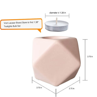 Lacaser Tea Lights Candles 100 Pcs Set, Dia 1.38" Small Tealight Candles Bulk Pack