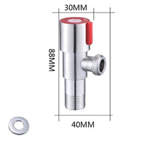 Angle Stop Valves OFF ON Switch G12 Water Stop Valve For Bathroom Toilet Sink Bathroom Basin Valve 1Pcs-tool-