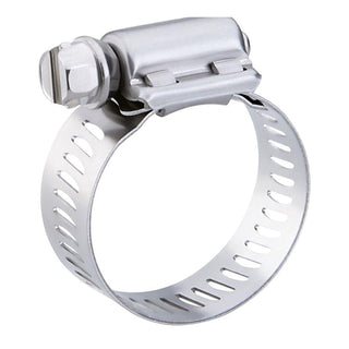 12pc Hose Clamp Set Adjustable Pipe Clamps, 18-27mm Stainless Steel Hose Clips Set,Worm Drive Pipes Fuel Line Clips for Various Pipes Automotive Mechanical