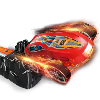Chengji Eco Friendly Kids Car Rocket Duel Race Aerodynamics Toys Footsteps Launch Shooting Catapult Track Toys