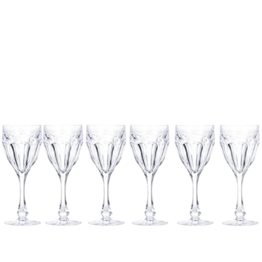6 Glasses for White and Red Wine