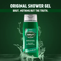 Brut Original ALL-IN-ONE Shower gel for Hair & Body | Body Wash for Men| Authentic Fragrance 500ml
