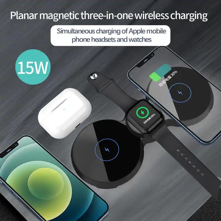 3 in 1 Multi-Functional Three In One Wireless Charger 15W