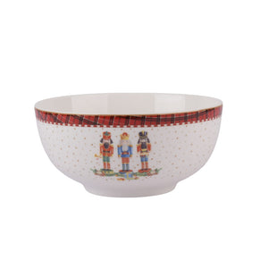 Holiday Nutcracker Porcelain Bowl – 6 Pcs Set 14Cm