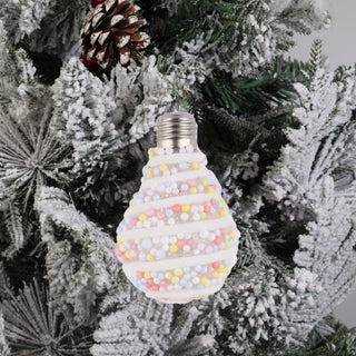 Candy-Inspired Swirled Ornament with Pastel Beads 2Pcs