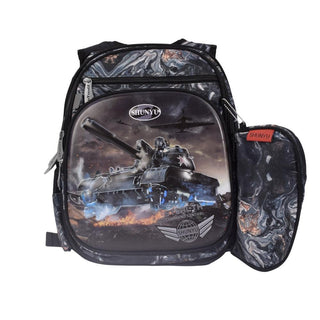 3D Cartoon Children School Bag Kindergarten - ( Tank )