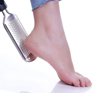 Stainless Steel Foot Files, Crusty Foot Remover, Dead Skin Remover, Foot Care, Suitable for Men and Women, Suitable for Crusty and Chapped Feet (White)