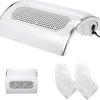 40W Table Vacuum Cleaner for Professional Manicure, Nail Dust Collector, Cleaning Tool for Nail Art with 3 Fans