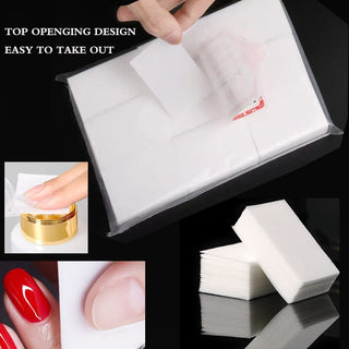 Nail Cotton Pads 1000 Pcs - Lint Free Gel Nails Polish Removers Cotton Pad Eyelash Extension Glue Cleaning Wipes, Nails Wipes Nails Art Gel Polish Remover Cotton Pads