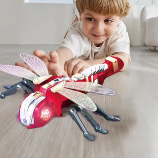 Dragonfly Remote Control Toys, Remote Control, 2.4 GHZ RC Dragonfly Model, Robot Dragonfly with Spray Feature, 13x12x3.0 inches Musical Robot Dragonfly for Outdoor Kids Play