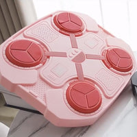 Generic Music Boxing Machine for Kids,Home Wall Mount Music Boxer, Wall Mounted Smart Bluetooth Music Boxing Trainer for Adult Kid Home Exercises,Electronic Boxing Target Training Equipment, Pink