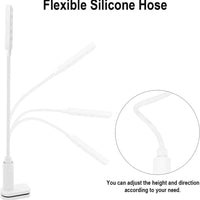 wenxintek 2 in 1 LED UV Nail Lamp Light with Gooseneck and Clip,Flexible Flash Cure Nail Lamp for Curing Acrylic Nails Gel Polish,Nail Desk Lamp for Reading,Manicure Salon Nail DIY Tool, USB Cable