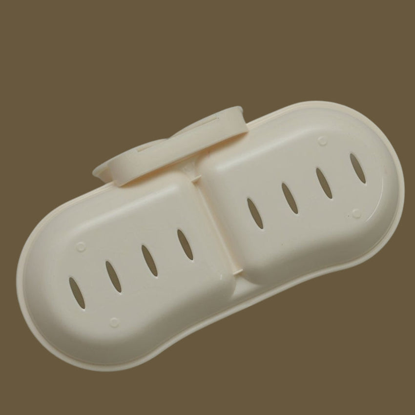 Double Soap Suction Wall Mount Soap Dish Holder
