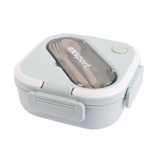 Exsport Green Lunch Box with Built-in Utensil Compartment