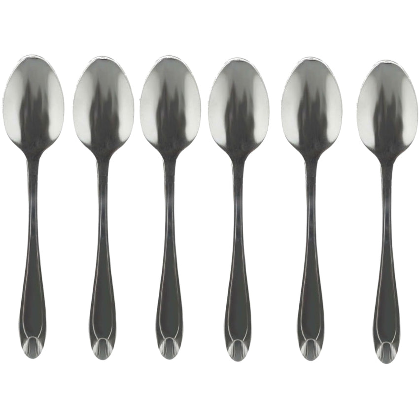 KZH Pack of 12 Latte Spoons,Forks,Teaspoon Long Handle Stainless Steel Spoon - Ideal For Coffee Cafe Latte, Espresso, Hot Chocolate,Hot Drinks, Dessert