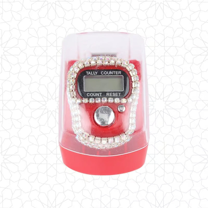 Fracon Digital LCD Electronic Tally Counter, Handheld Finger Ring Tapping People Counter strass design-tool-