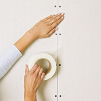Toppower  PVC Self Adhesive Fiberglass Mesh Tap Anti Slip Glass Safety Tape (5 cm x 20 m, White)