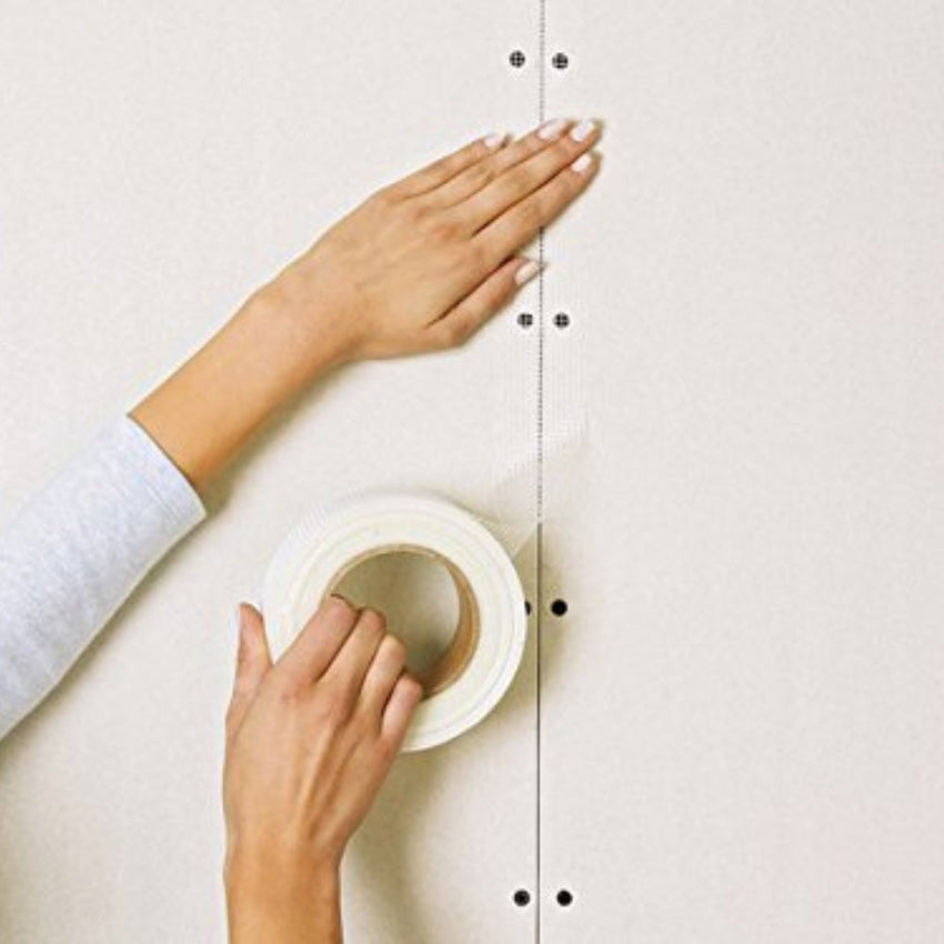 Toppower  PVC Self Adhesive Fiberglass Mesh Tap Anti Slip Glass Safety Tape (5 cm x 20 m, White)