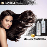 Pantene Micellar Detox & Scalp Cleanse White Charcoal Extract Shampoo, 530Ml.