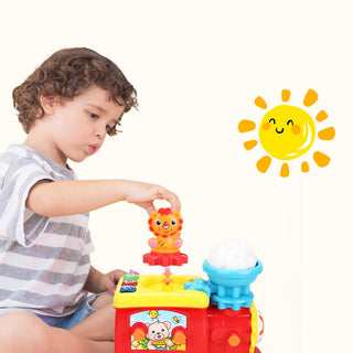 FiveStar Best Educational Plastic Train Set DIY Assembly Gear Toys Puzzle for 5 7 Years Old Kids Best Animal Toys for Children