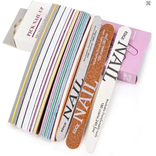 12 Pieces Professional Nail Files, Various Sizes Sanding Files, Nail Files, DIY Salon Tools