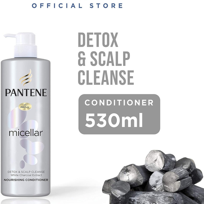 Pantene Pro-V Micellar Charcoal Detox & Scalp Cleanse Conditioner, 530m