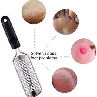 Hard Skin Removal Feet - Stainless Steel Foot File for Dead Skin Remover, Professional Callus Remover for Wet And Dry Feet,Black