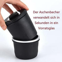 Car Ashtray for Smart, Smokeless Auto Ashtray Portable Car Ashtray with LED Light, Portable Car Ashtray with Lid Portable Vehicle Ashtray