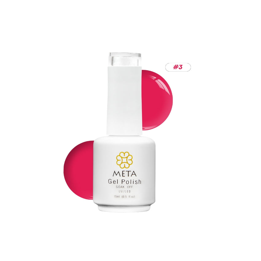 Rose Pink Meta Nail Color 3