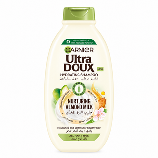 Garnier Ultra Doux Hydrating Shampoo with Nurturing Almond Milk & Argan Nectar 400ml