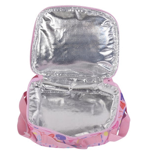 Pink Lunch Bag with Adjustable Strap