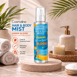 Cosmaline Hair & Body Mist – Amber Bloom Long-Lasting Scent 200ml