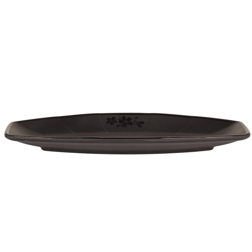 Plates Black Melamine Dinnerware