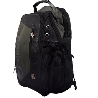 SWISS GEAR Black School Backpack with Multi-Compartment Design