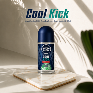 Nivea Men Cool Kick Extra Dry Freezy Green Scent 48h 50mL