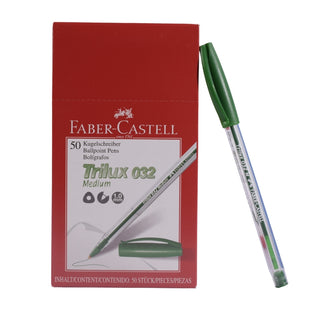 Faber-Castell 045 Ball Pen – Green Ink, 0.7mm