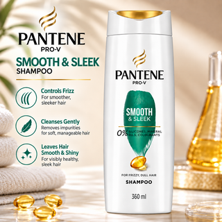 Pantene Pro-V Smooth & Sleek Shampoo 360ml