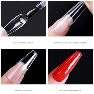 Trendy Look Soft Nails – Medium Coffin Shape | 600 Count Box | Sleek, Durable & Perfect for Stylish Nail Art