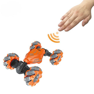 2.4G Wireless Control 9 Channels Hand Gesture Remote Control Stunt Car with Light Twist Car for Kids Outdoor Fun Action Vehicle