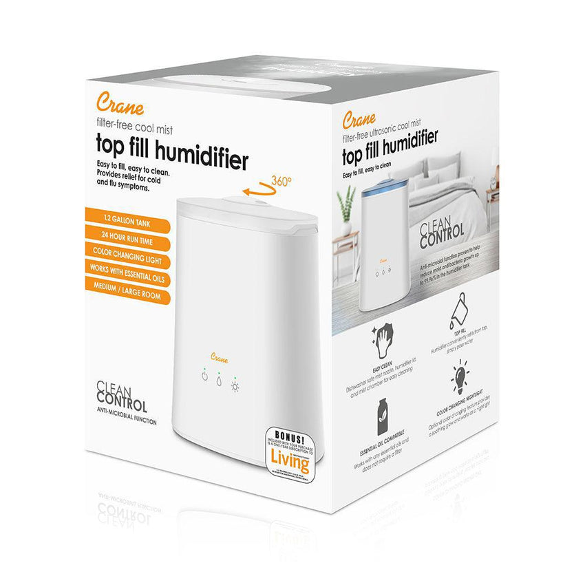 4.5L Cool Mist Top Fill Humidifier & Aroma Diffuser For Medium To Large Rooms