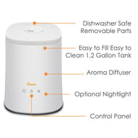 4.5L Cool Mist Top Fill Humidifier & Aroma Diffuser For Medium To Large Rooms