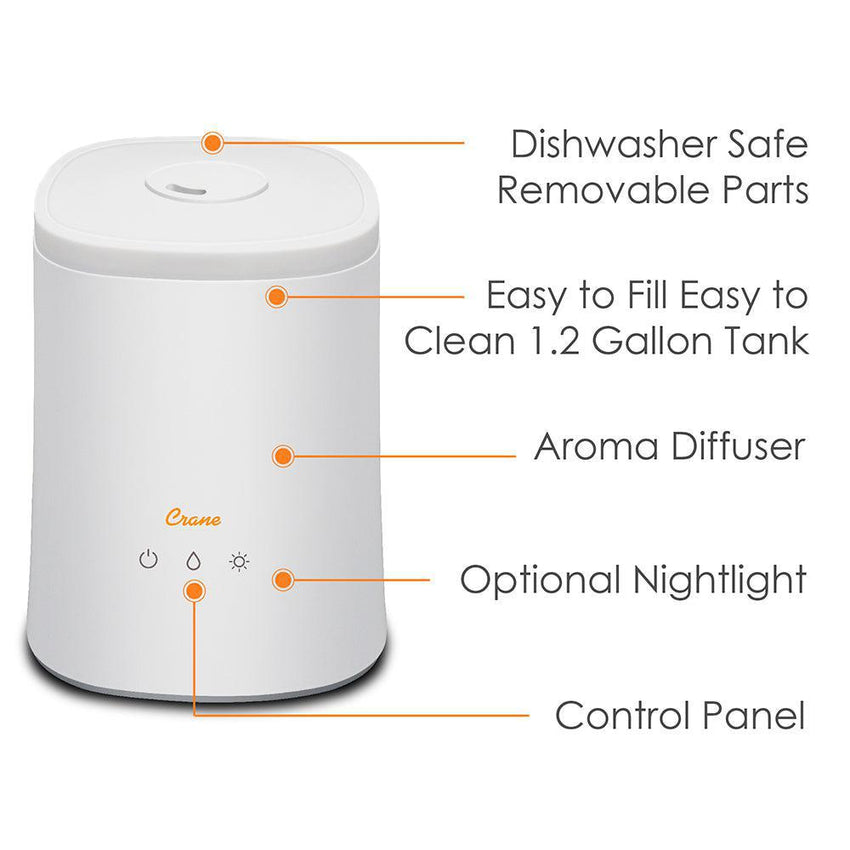 4.5L Cool Mist Top Fill Humidifier & Aroma Diffuser For Medium To Large Rooms