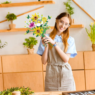 SHEVIEW Flower Bouquet Building Sets,