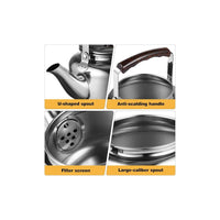 STOPAZA 1L Stainless Steel Whistle Tea Kettle